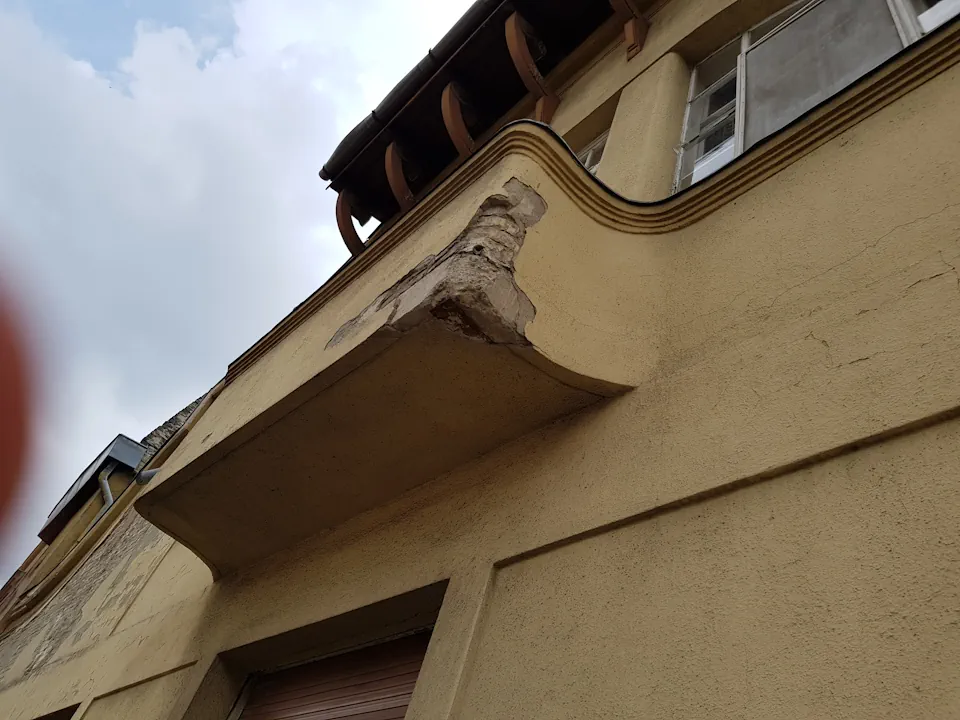 Baross utca 43. homlokzat felújítás