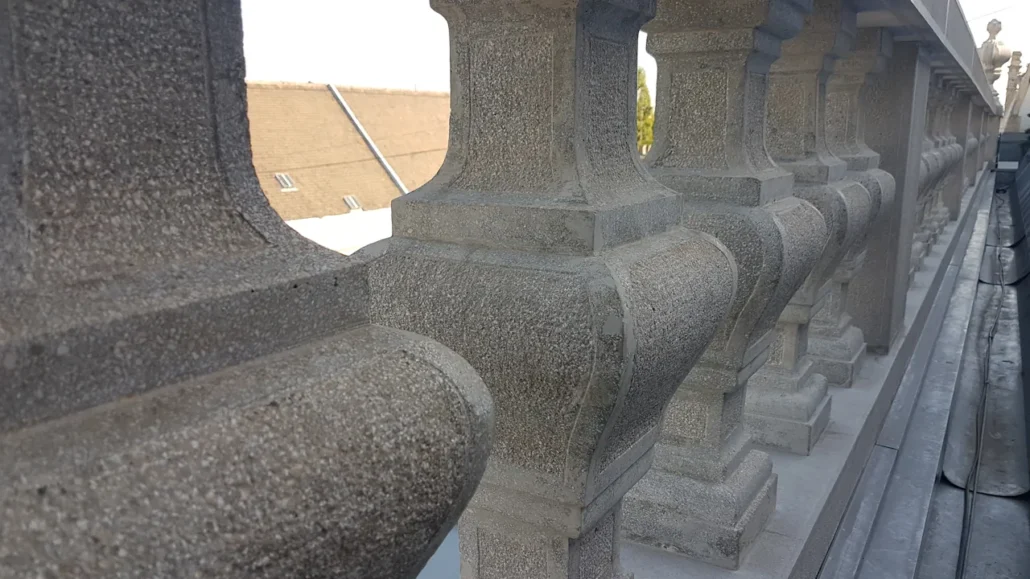 Benczúr utca 11. kőrestaurálás, épületszobrászat